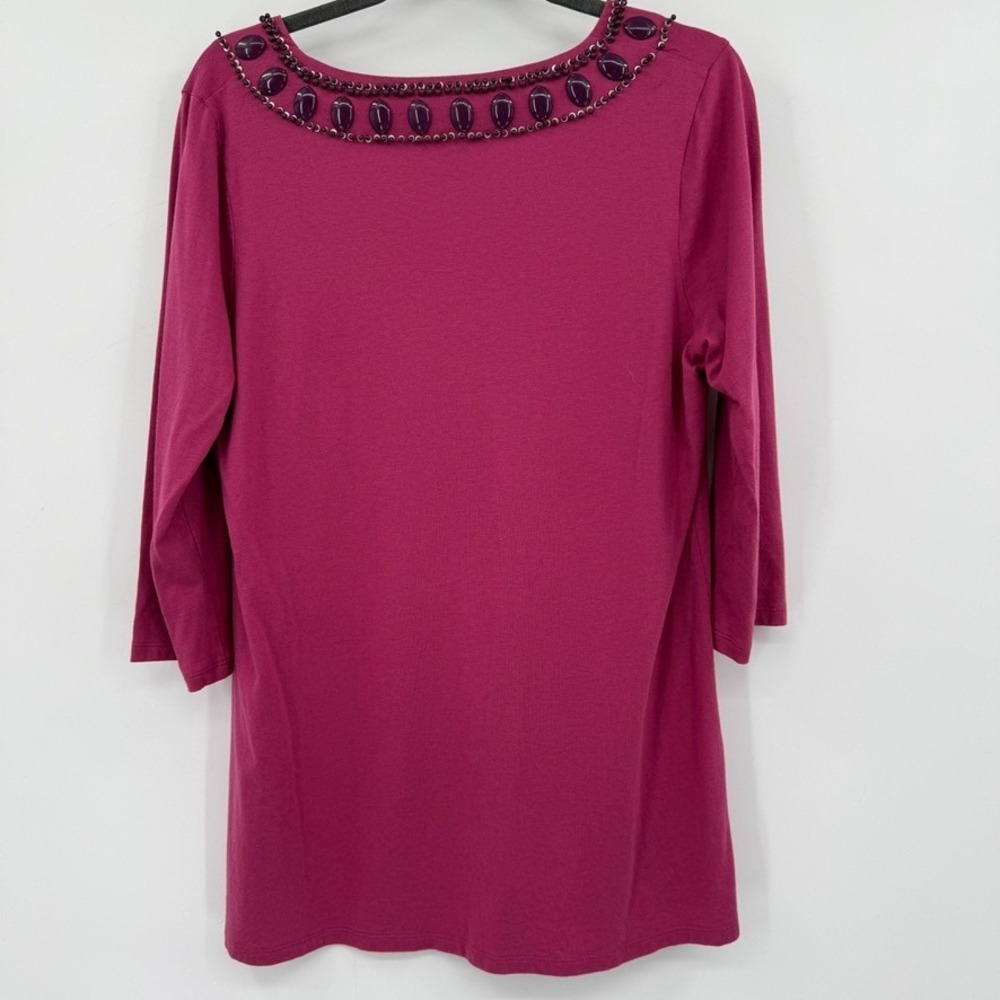 Boden Womens Boho Tunic Top Size 18 Elegant Feminine Embellished Blouse Preppy - Picture 2 of 13